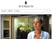 Tablet Screenshot of bourgeonfleuriste.com